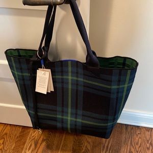 Rothys Plaid bag NWT reversible